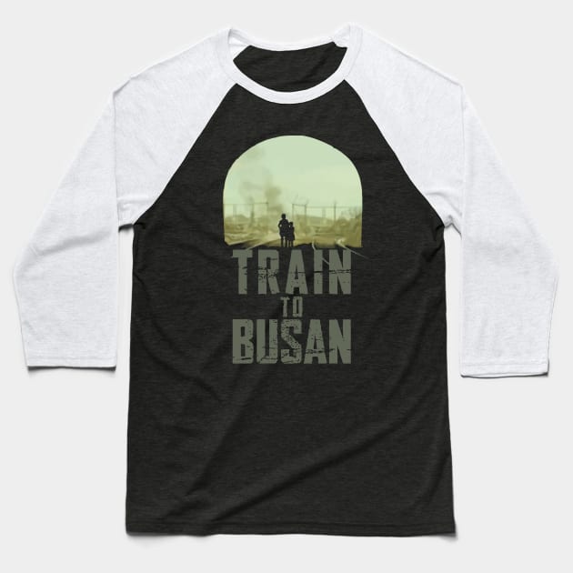 Train to Busan Baseball T-Shirt by Grayson888